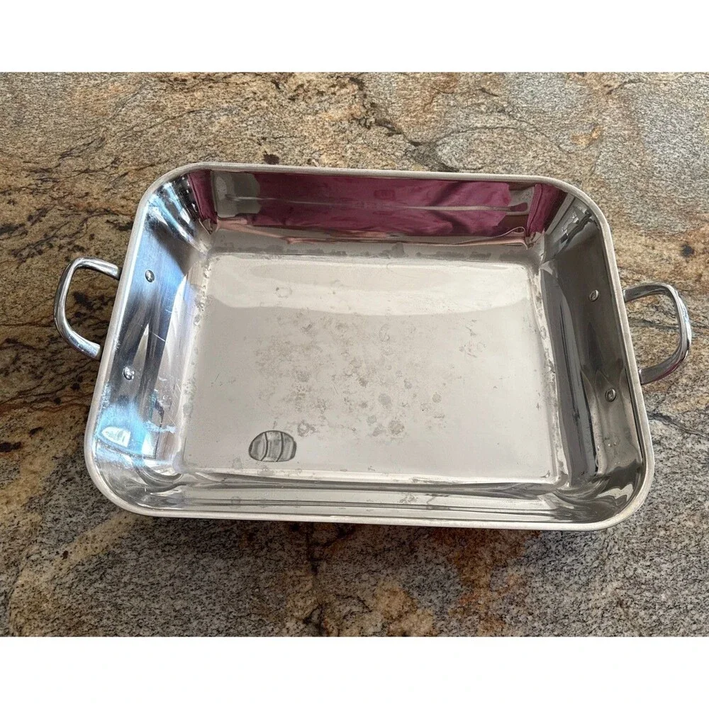 Williams Sonoma by Hestan Thermo-Clad Stainless Steel Flared 18” Roaster